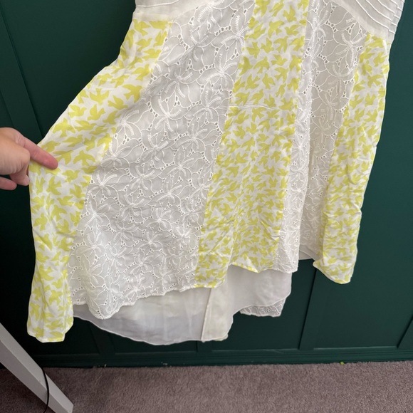 ANTHROPOLOGIE LEIFNOTES Yellow Bird Midi Dress - Picture 11 of 14